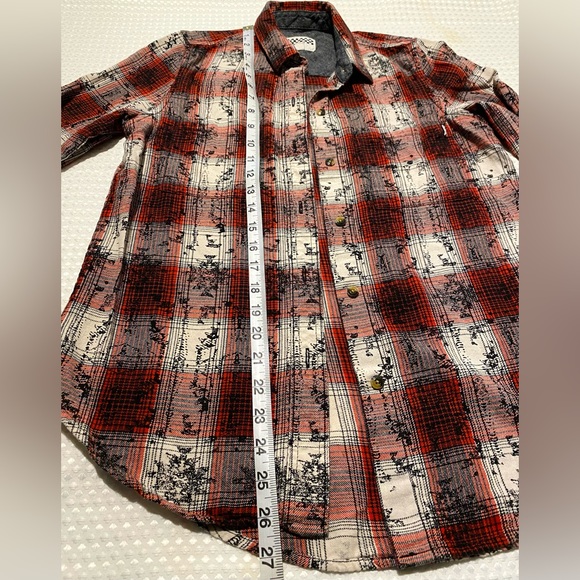 Vans Women’s Plaid Shirt, Red White Black, Size S - Picture 7 of 9